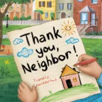 Thank You Messages to a Neighbor